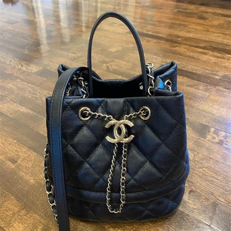 vinyl chanel bag|authentic chanel shopping bag.